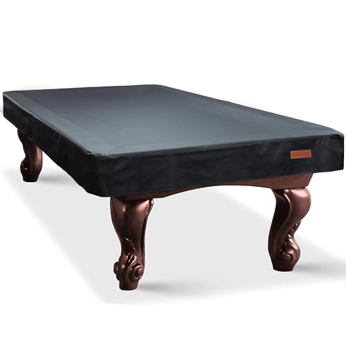 Heavy Duty Pool Table Cover - Waterproof Leatherette, 8.5 FT
