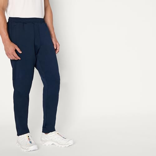 Amazon Essentials Men's Performance Stretch Jogger Pants with Zip Open Bottom, Small, Navy