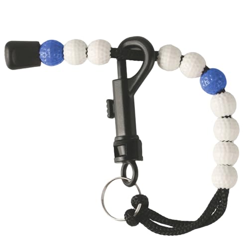 Golf Beads Score Counter with Clip - 13.38 Inch Blue