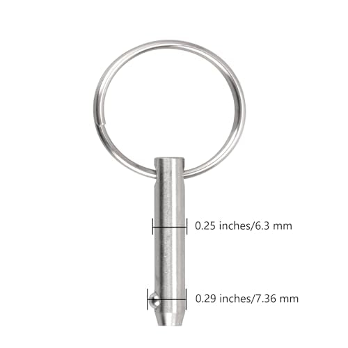 Marine Grade 316 Stainless Steel Quick Release Pins - 2 Pieces
