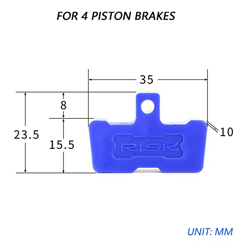 6-Pack Bike Brake Pad Spacers for Disc Brakes