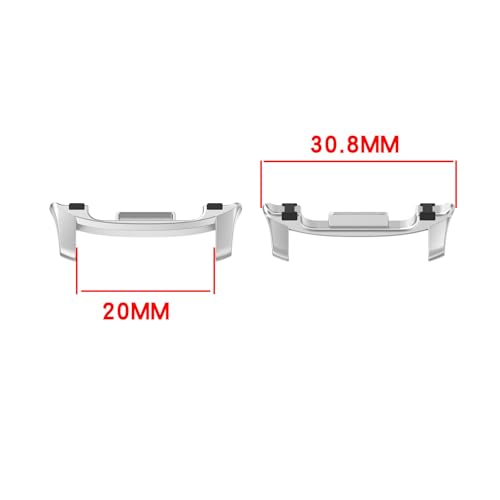 Stainless Steel Band Connectors for Galaxy Watch 9/8/8 Classic - Silver