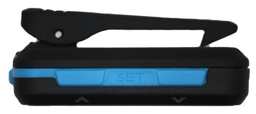 Compact Interval Timer with Stopwatch for HIIT & Strength Training - Black/Blue