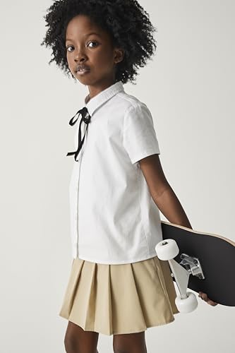 Kids' Uniform Pleated Skorts for Girls - The Children's Place, Sand, Size 4
