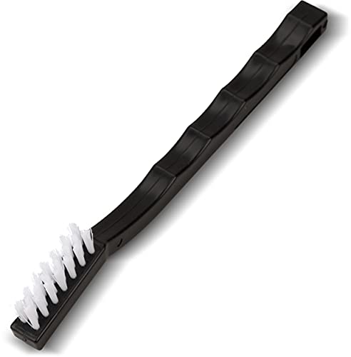 7-Inch Utility Detail Cleaning Brush with Durable Nylon Bristles - Black