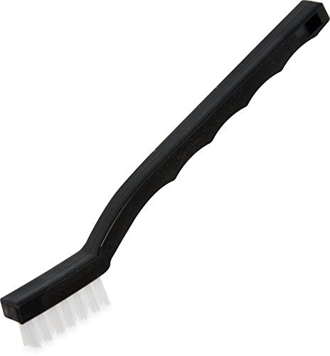 7-Inch Utility Detail Cleaning Brush with Durable Nylon Bristles - Black