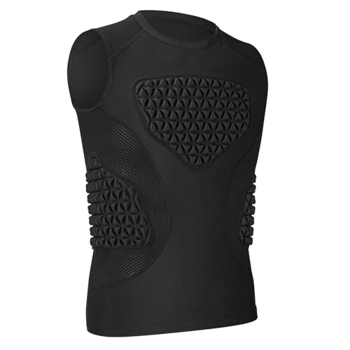 PORTEC Youth Black Padded Baseball Chest Protector Medium Impact Shield