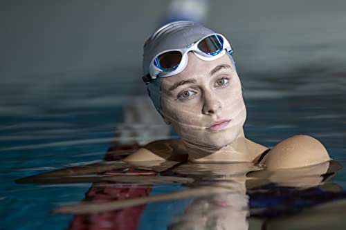 Unisex Soft Silicone Swim Cap - Pastel Blue, Comfortable Fit