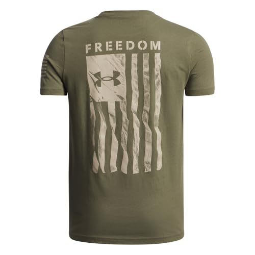Under Armour Kids Freedom Flag Short Sleeve T-Shirt - Big Kid Large Marine Od Green