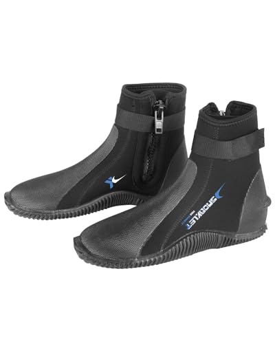 14 Women / 13 Men 3mm Neoprene Diving Boots with Anti-Slip Rubber Sole - JSNORKLET