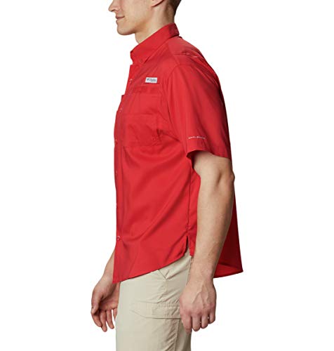Men's Short Sleeve Fishing Shirt - Ohio State Buckeyes - XX-Large - Intense Red
