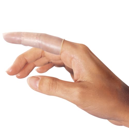 Finger Cots for Wound Care - 36 Count, Clear Latex Protection