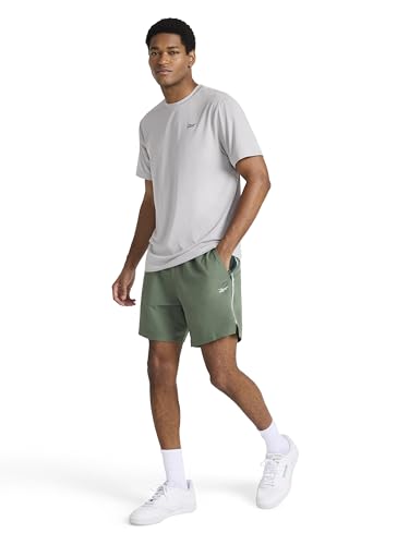 Reebok Men's Warm Up Training 7” Shorts - Large Duck Green