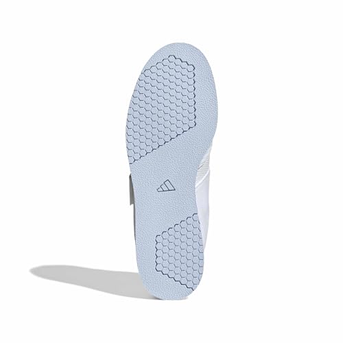 Powerlift 5 Weightlifting Shoes - Unisex Adult, Size 13 Women/12 Men - White/Black/Crystal Sky