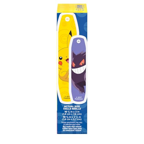 Adhesive Bandages for Kids - Pokémon Character Print - 20 Count