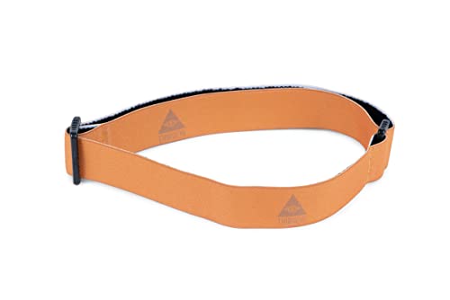 Soft Adjustable Headband for Headlamps - Lichen Orange