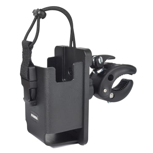 Universal Radio Clamp Mount for Handheld Two-Way Radios - Fits Handlebar Ranges 0.6'' to 1.77''