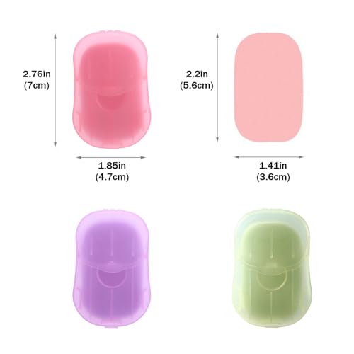 Portable Paper Soap Sheets - 3 Boxes (Lavender, Rose, Tea Leaves) 150 Count