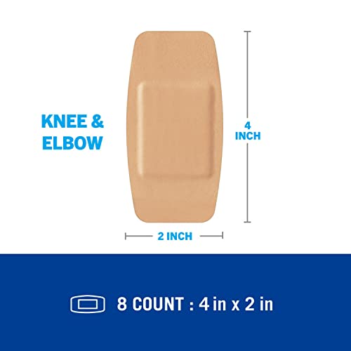 Nexcare Waterproof Cushioned Bandages, Knee & Elbow, 2 x 4 in, 20