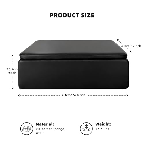 High-Density Foam Pilates Reformer Box - Non-Slip Accessory
