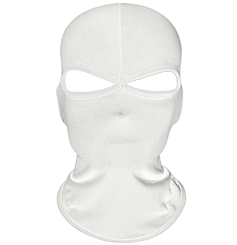 Windproof Balaclava Ski Face Mask - UV Protection, White