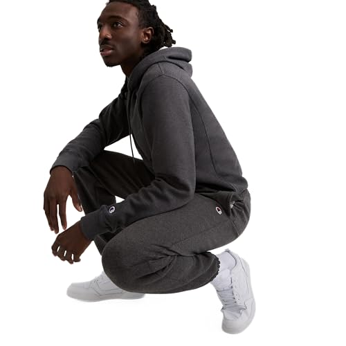 Men's Fleece Sweatpants with Cinched Bottom - Medium / Granite Heather