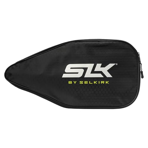 Pickleball Paddle Cover - SLK Black and Volt - Soft Terry Fabric