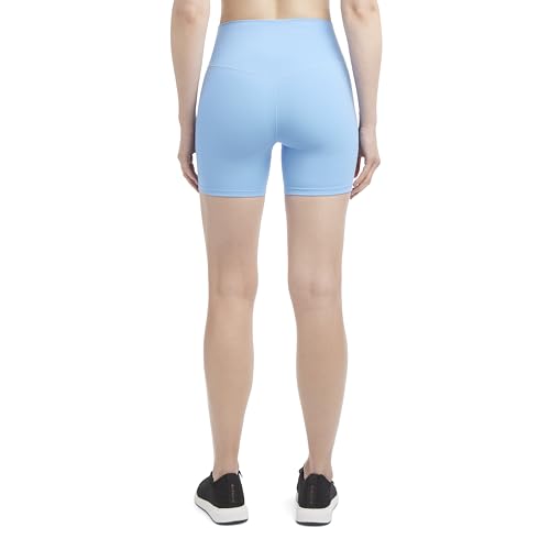 Danskin Women's Active 2-Pack Motivate 5" Bike Shorts X-Large Pacific Blue/Black