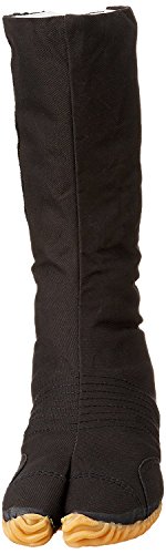 Marugo Jikatabi JikATABI Shoes Men 9, Women 10.5 Wide Black | Ninja Tabi Boots