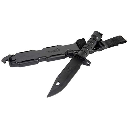 M9 Rubber Training Knife with Sheath - Black