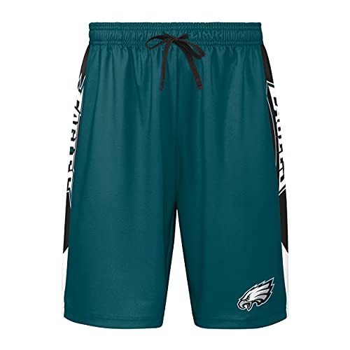 NFL Team Logo Side Stripe Training Shorts - Philadelphia Eagles - XL