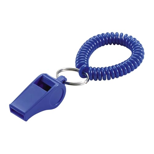 Wrist Coil with Whistle - Durable Plastic, Assorted Colors