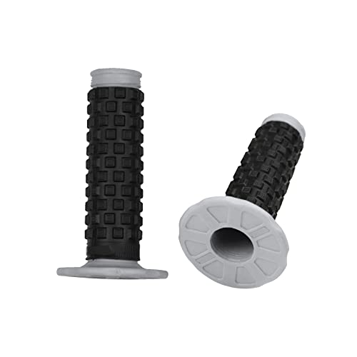 7/8" Motorcycle Handlebar Grips - Gray Anti-Slip Rubber