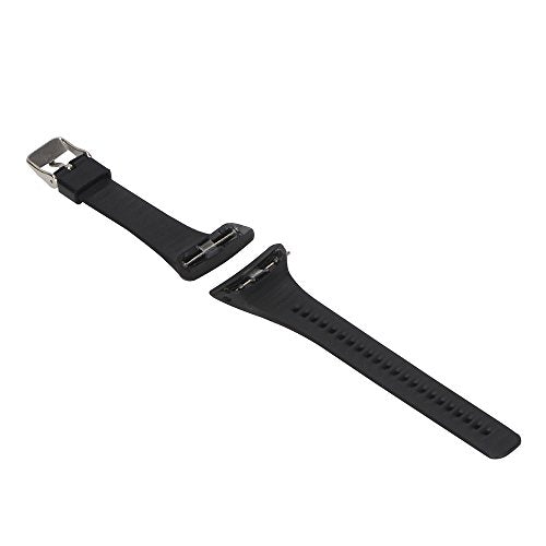 Soft Adjustable Silicone Replacement Band for Polar FT4/FT7 - Black