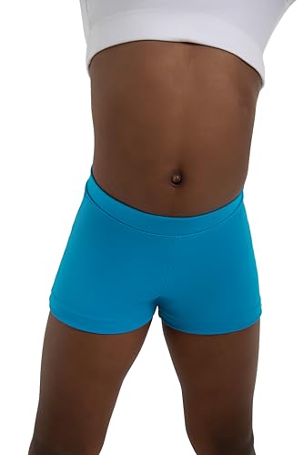 Boy Cut Low Rise Dance Shorts - Big Girls Columbia Blue