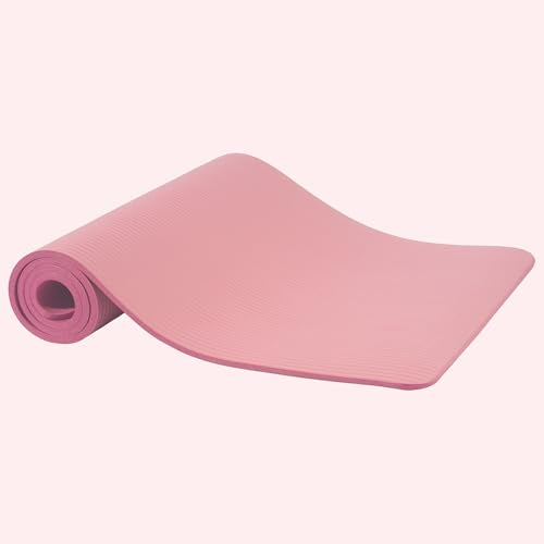 Extra Thick 1/2-Inch Yoga Mat - Anti-Tear, Non-Slip, Pearly Pink