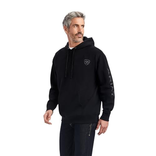 Ariat Men's Hooded Sweatshirt - Black, X-Large Work & Casual Hoodie