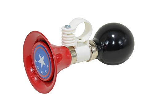 Kids Bike Horn Bell - Black & Red, Easy to Install