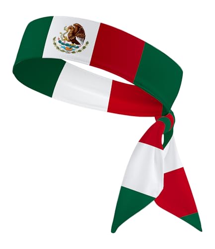 Soccer Fan Headband - Mexico National Flag Tie Head Tie