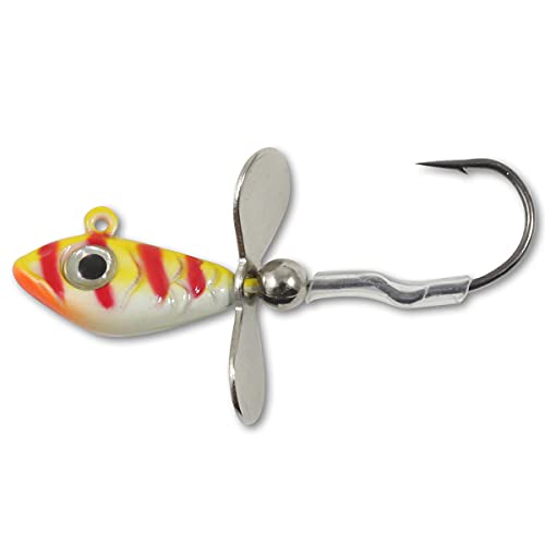 Whistler Jig Lure - UV Glo Perch, 3/8 Oz - Assorted Colors