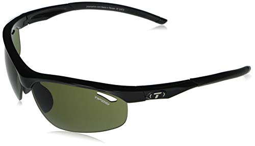 Tifosi Veloce Half-Frame Sunglasses for Baseball Cycling Golf Gloss Black