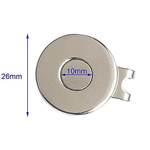 PINMEI Crystal Golf Ball Markers & Hat Clips Set of 2 – 25mm, Includes 2 Clips