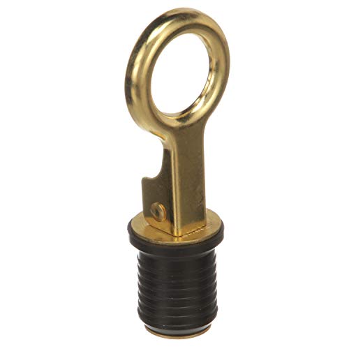 Snap-Handle Drain Plug for 1-Inch Drains - Durable Brass & Rubber