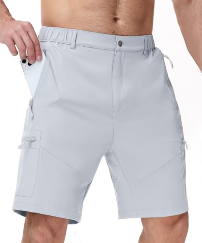 Men's Athletic Workout Shorts - XX-Large Light Gray