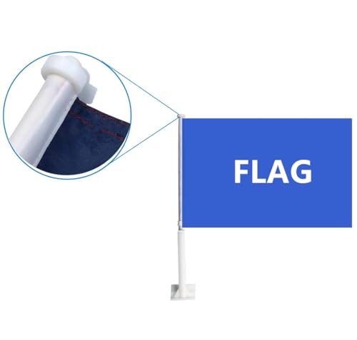 Colombia Car Flags - 2 Pack 11" x 17" with Flagpole Mount