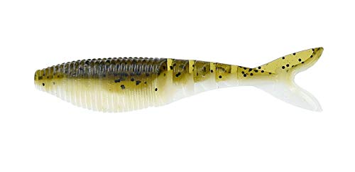 Zako Swimbait 4" - Green Pumpkin with Black/White (6 Pack)