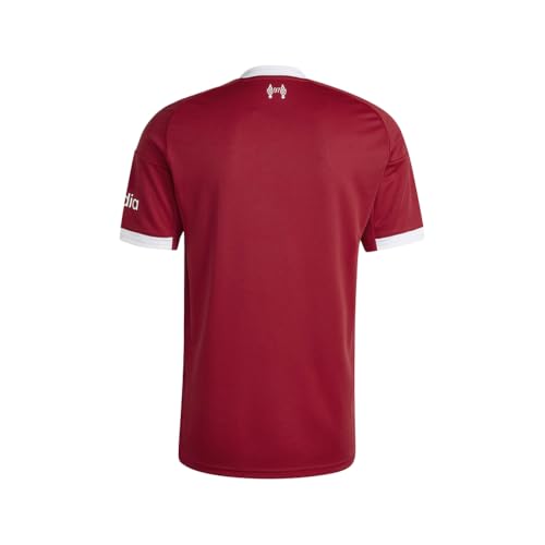 Liverpool FC Home Jersey - adidas Men's Soccer Shirt - Medium / Strawberry Red