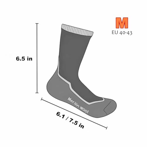 Merino Wool Crew Socks for Men & Women - 3 Pairs Red+Green+Pink