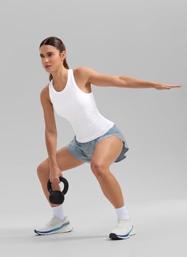 Seamless Racerback Workout Tank Top for Women - Slim Fit