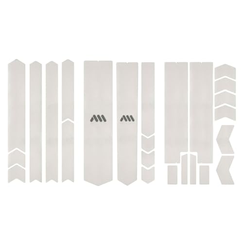 High Impact Honeycomb Bike Frame Guard - Clear/Silver